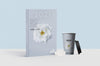 Book Cover With Cup Mockup