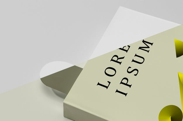Book Mock-Up With Bookmark Psd