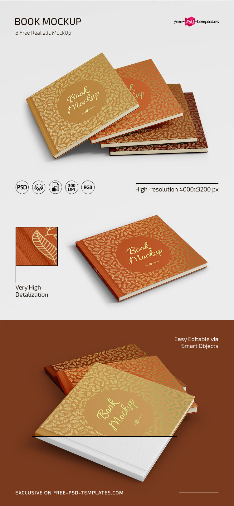 Book Mockup In Psd