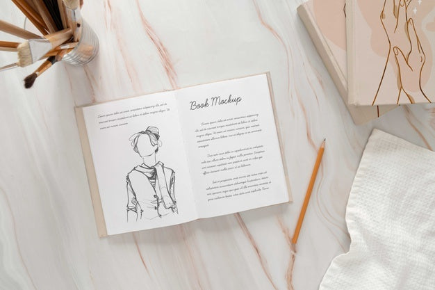 Book Mockup Used In Real Life Psd