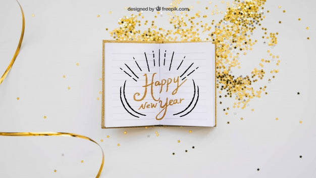 Book Mockup With Christmas Design Psd