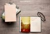 Book Mockup With Reading Glasses Psd