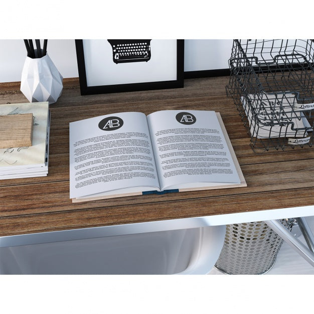 Book Pages Mock Up Psd