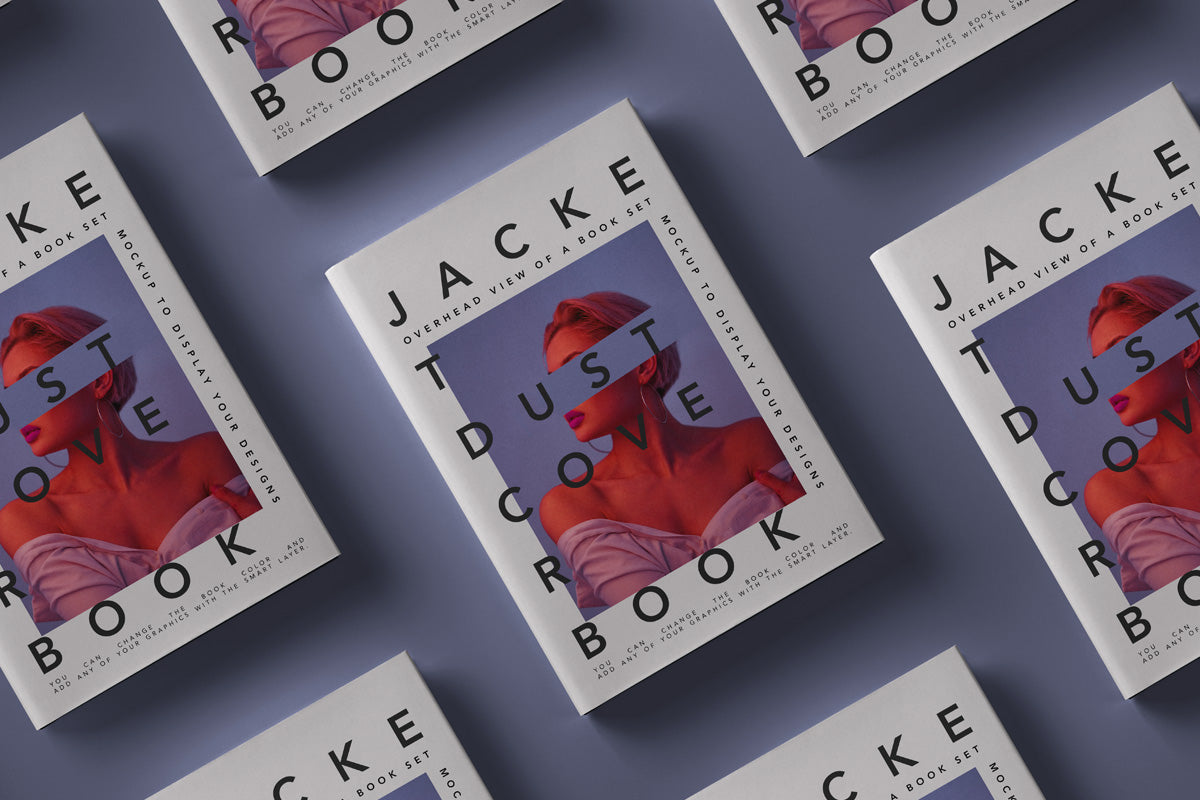 Book Psd Mockup Dust Cover Showcase