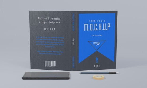 Book Stationery Desing Mockup Psd