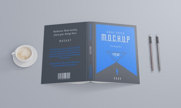 Book Stationery Desing Mockup Psd
