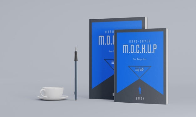 Book Stationery Desing Mockup Psd