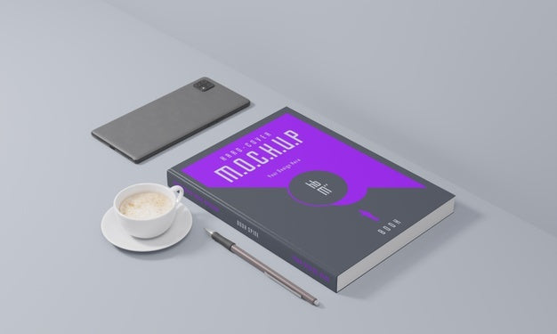 Book Stationery Desing Mockup Psd