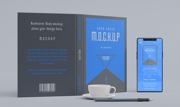 Book Stationery Desing Mockup Psd