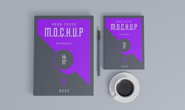 Book Stationery Desing Mockup Psd