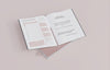 Book With Bookmark Design Mockup Psd