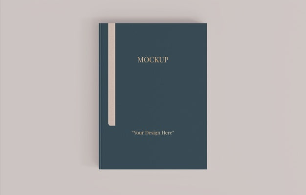 Book With Bookmark Design Mockup Psd