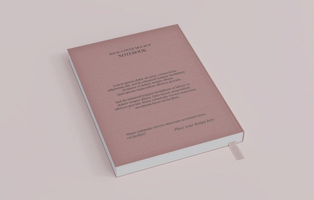 Book With Bookmark Design Mockup Psd