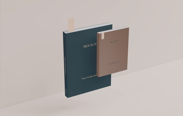 Book With Bookmark Design Mockup Psd