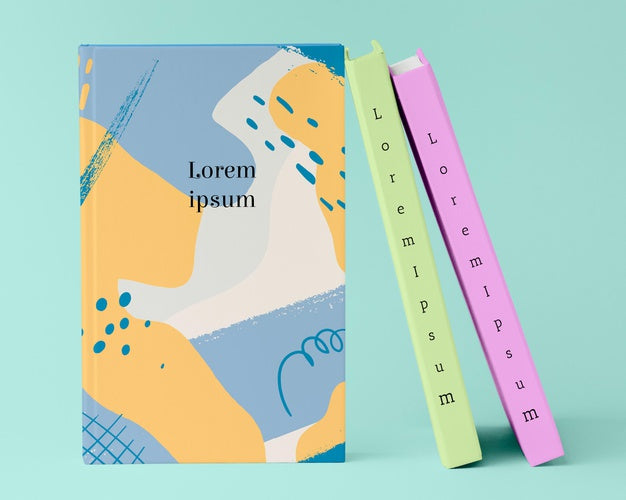 Books Arrangement Mock-Up Psd
