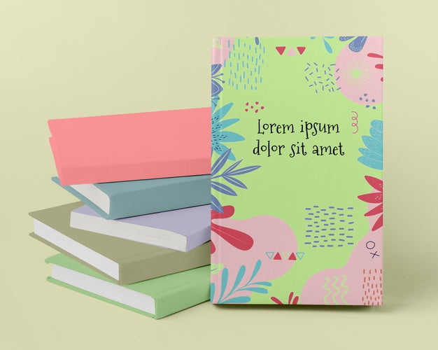 Books Studio Concept Assortment Psd