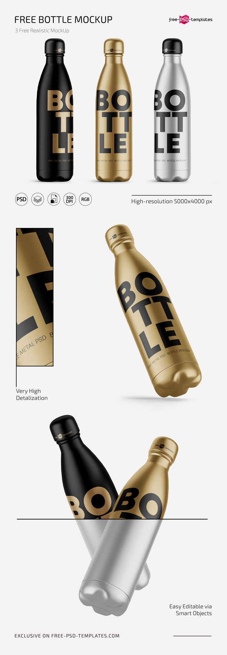 Bottle Mockups In Psd