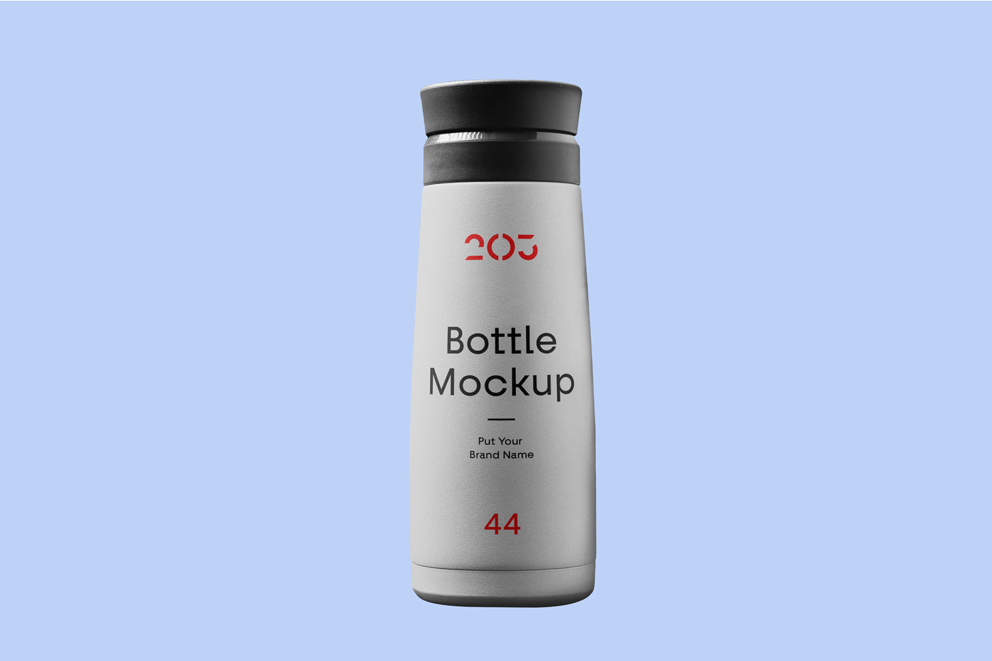 Bottle Of Plastic Mockup