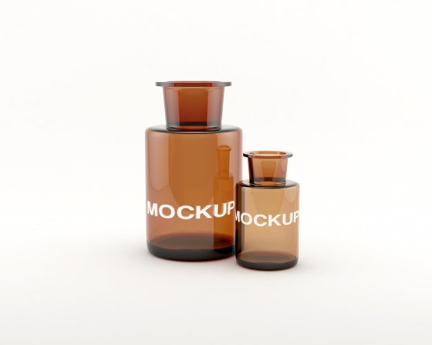 Bottles Mock Up Design Psd