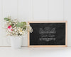 Bouquet Of Flowers And Chalkboard Mock-Up Psd