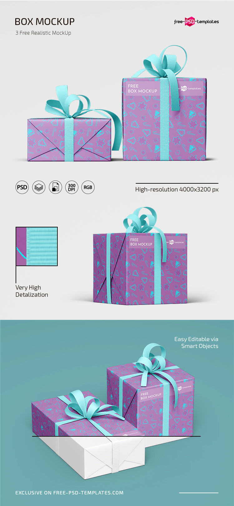 Box Mockup Template In Psd