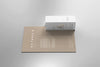 Box With A4 Paper Mockup Psd