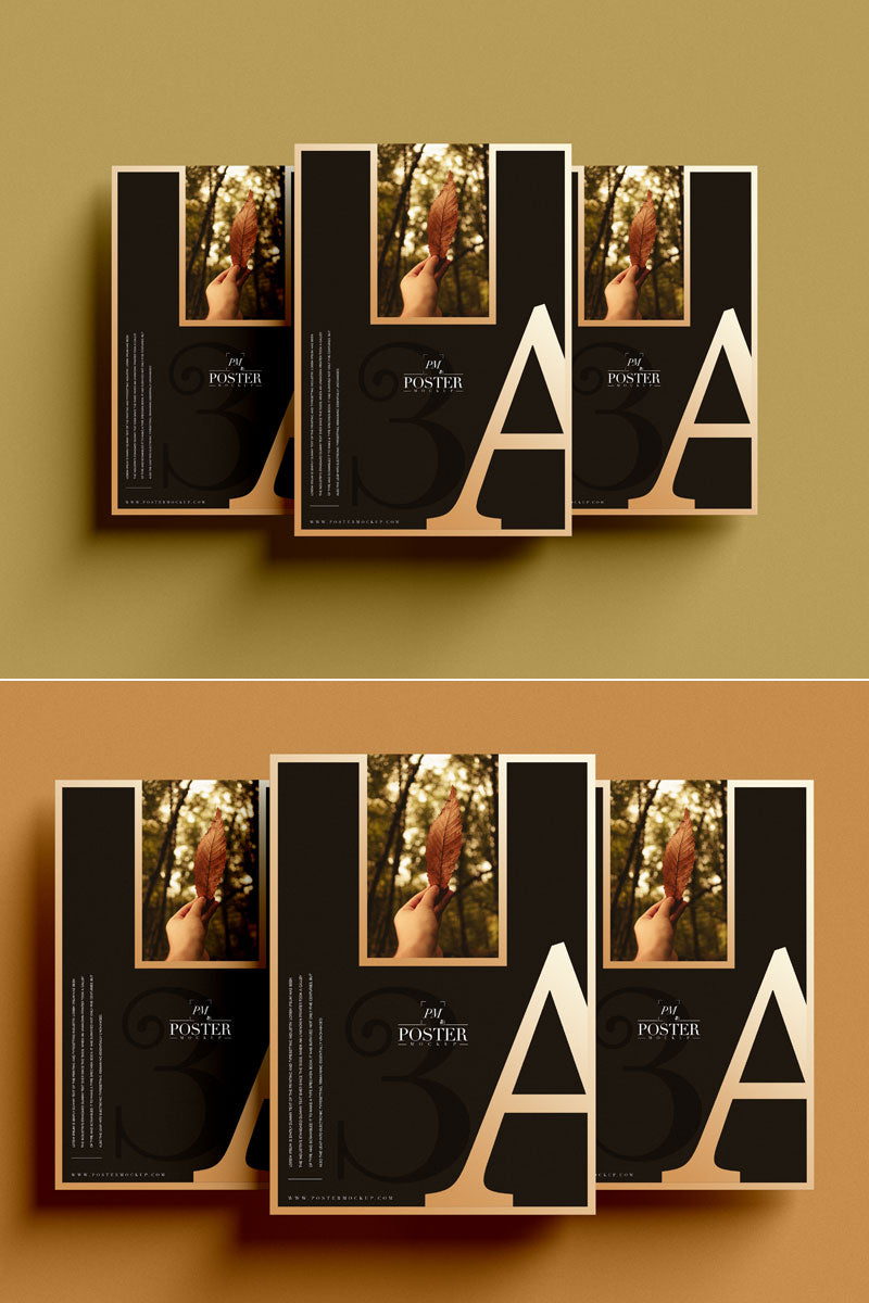 Brand Advertising Paper Poster Mockup