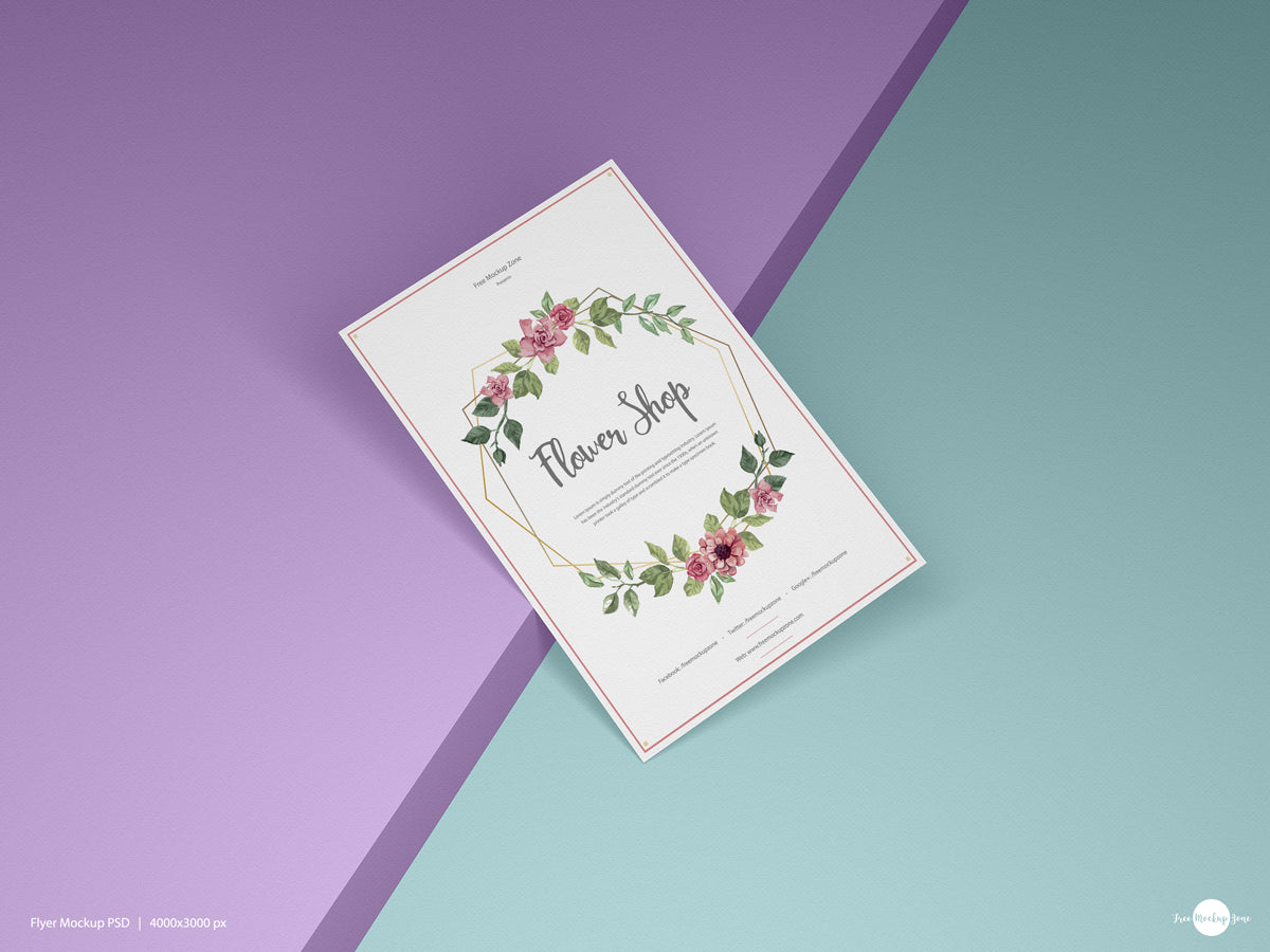 Brand Paper Flyer Mockup Psd For Presentation