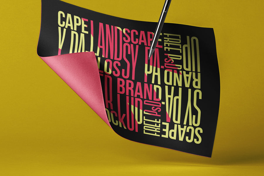 Brand Psd Paper Mockup Landscape