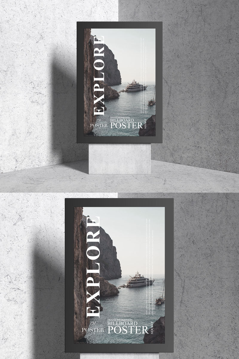 Brand Showcase Stand Psd Poster Mockup