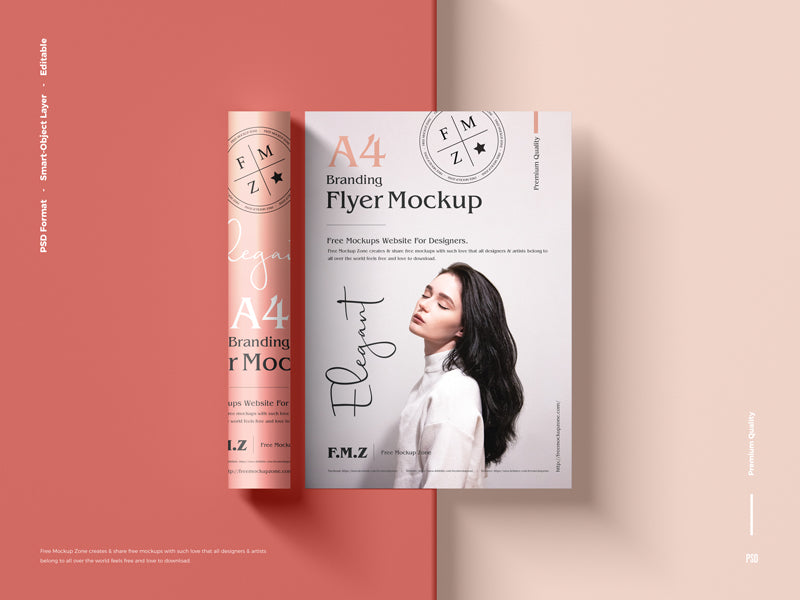 Branding A4 Flyer Mockup