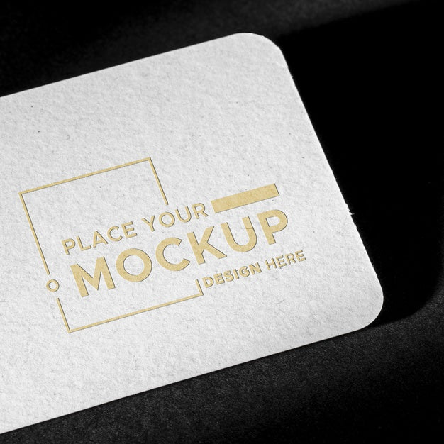 Branding Identity Business Card Mock-Up And Shadow Psd