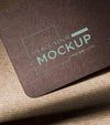 Branding Identity Dark Business Card Mock-Up Psd