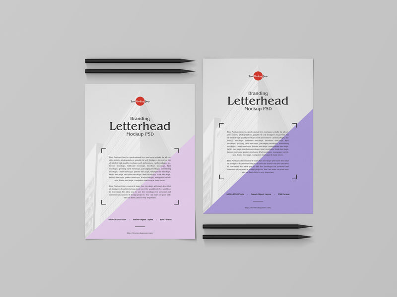 Branding Letterhead Mockup Psd