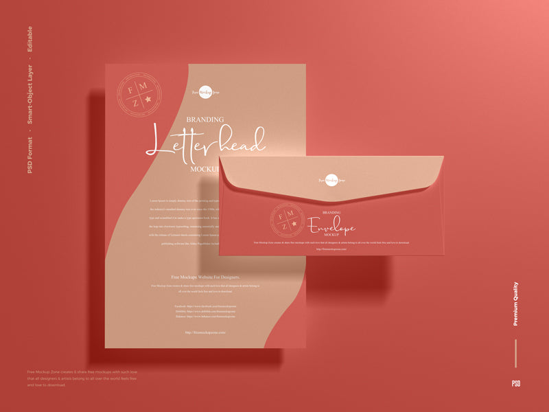 Branding Letterhead Mockup