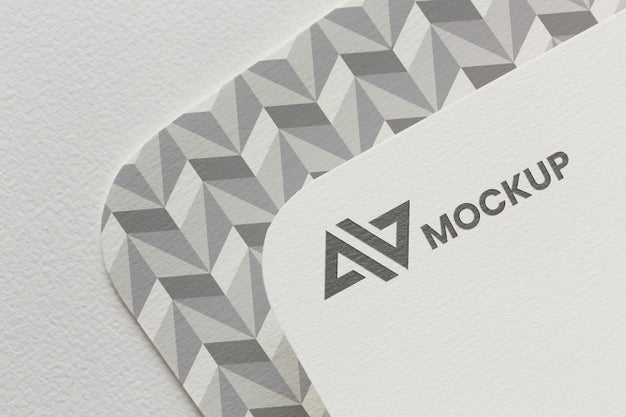 Branding Mock-Up On Card Assortment Psd