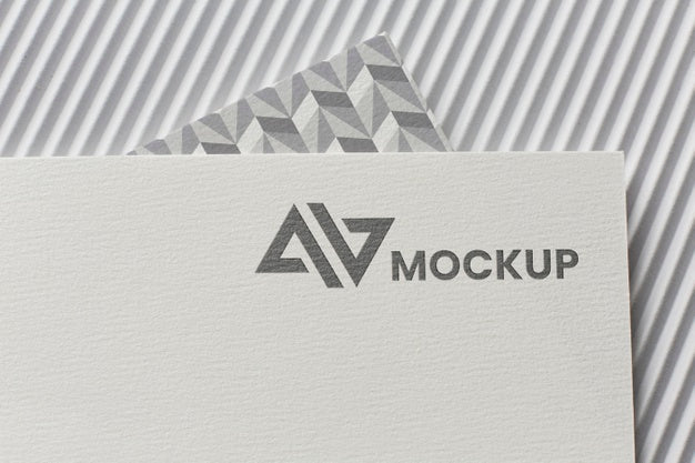 Branding Mock-Up On Card Assortment Psd