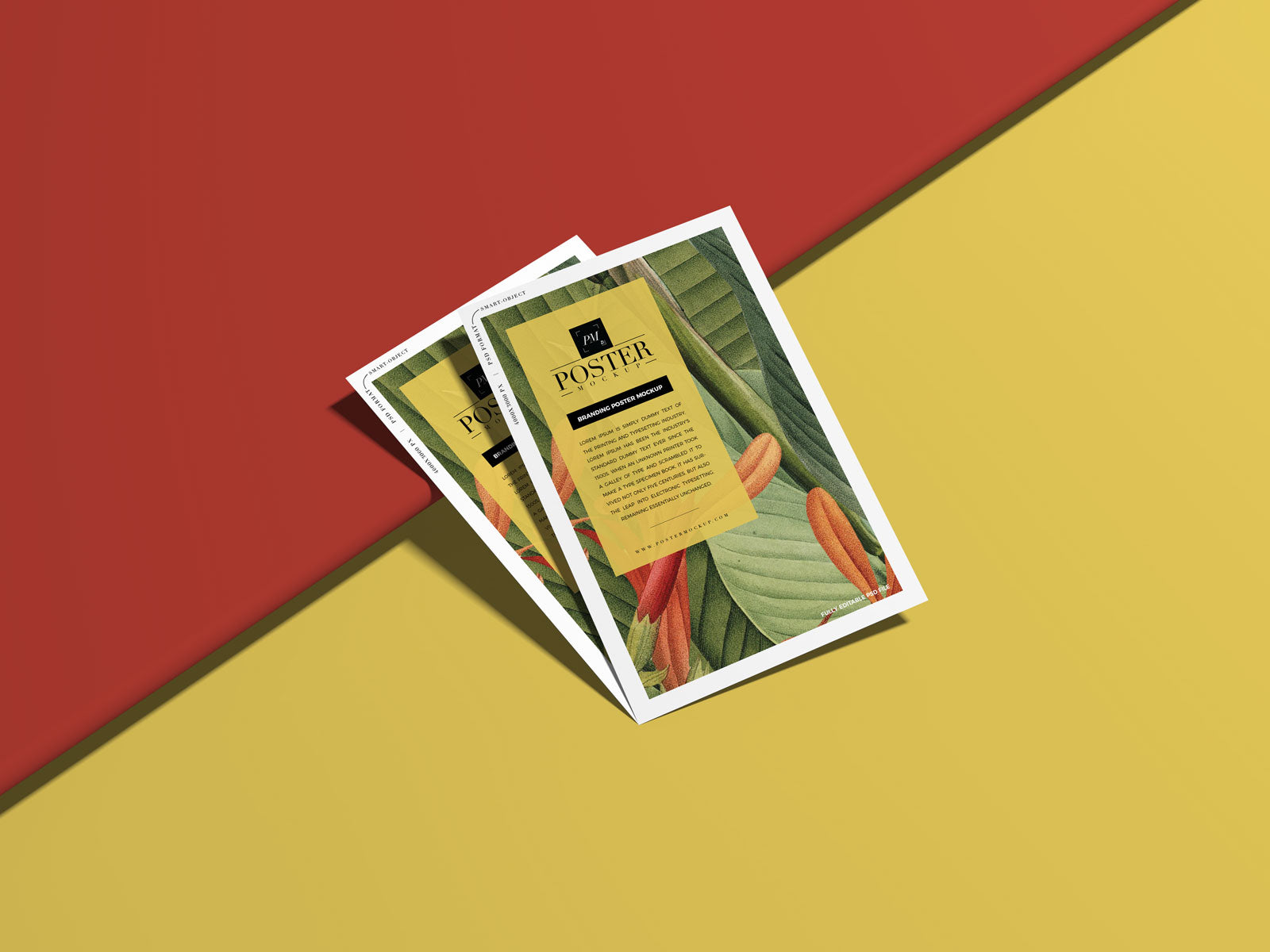 Branding Psd Poster Mockup Design