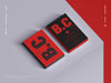 Branding Stack Of Business Card Mockup