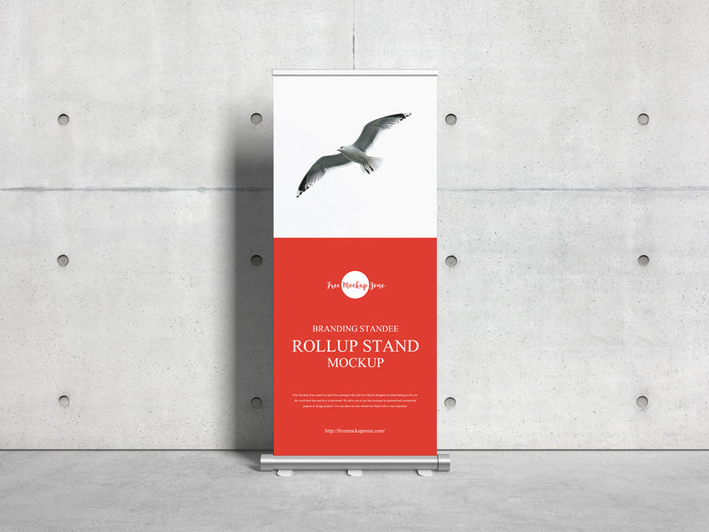 Branding Standee Roll Up Stand Mockup