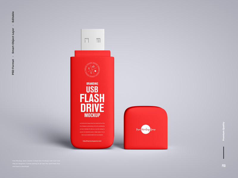 Branding Usb Flash Drive Mockup