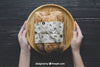 Bread Mockup On Board Psd