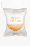 Bread Package Mockup, Front View Psd