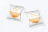 Bread Packages Mockup, Top View Psd
