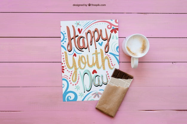 Breakfast Mockup With Chocolate Psd