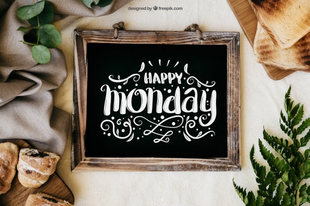 Breakfast Mockup With Slate Psd