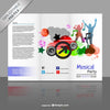 Brochure Mock Up With People Silhouettes Psd