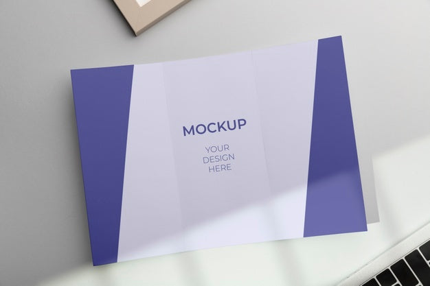 Brochure Mockup In Real Context Psd