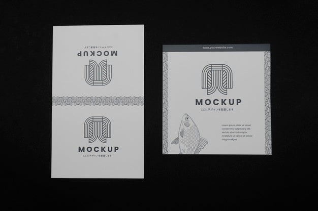 Brochure Mockup With Japanese Inspiration Psd