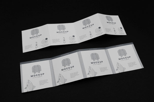 Brochure Mockup With Japanese Inspiration Psd